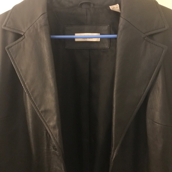 Genuine Real Leather Blazer - Picture 4 of 7